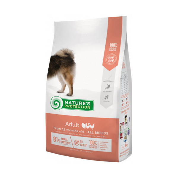 Сухой корм Natures Protection Adult All Breeds для собак всех пород, 18 кг