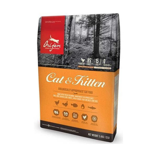 Сухой корм Orijen Cat & Kitten для кошек всех пород и возрастов, 1.8 кг