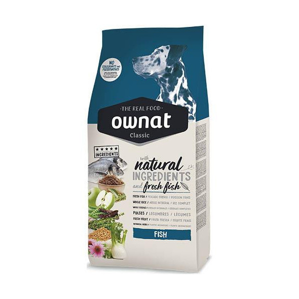 Сухой корм Ownat Classic Fish для взрослых собак, с рыбой, 4 кг