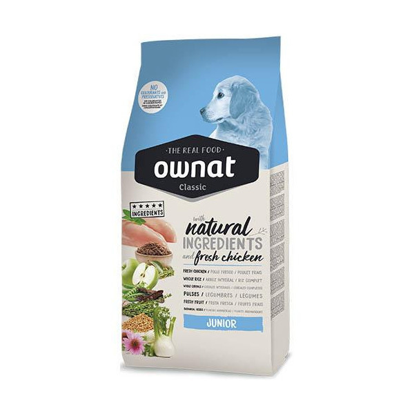 Сухой корм Ownat Classic Junior with Chicken для щенков, с курицей, 4 кг