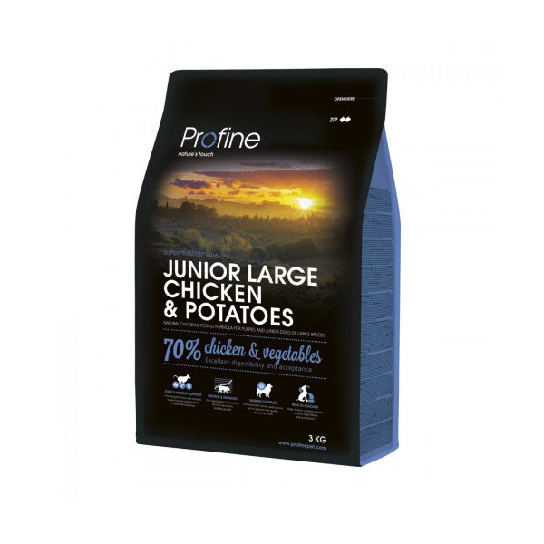 Сухой корм Profine Junior Large Breed, для щенков крупных пород, с курицей, 3 кг