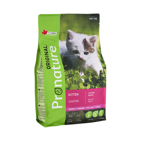 Сухой корм Pronature Original Kitten Chicken для котят, с курицей, 5 кг