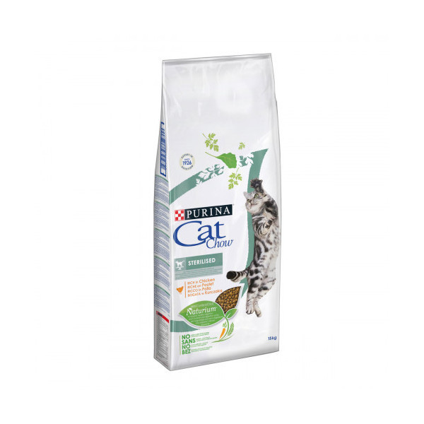 Сухой корм Purina Cat Chow Sterilised для стерилизованных кошек, с курицей, 1.5 кг