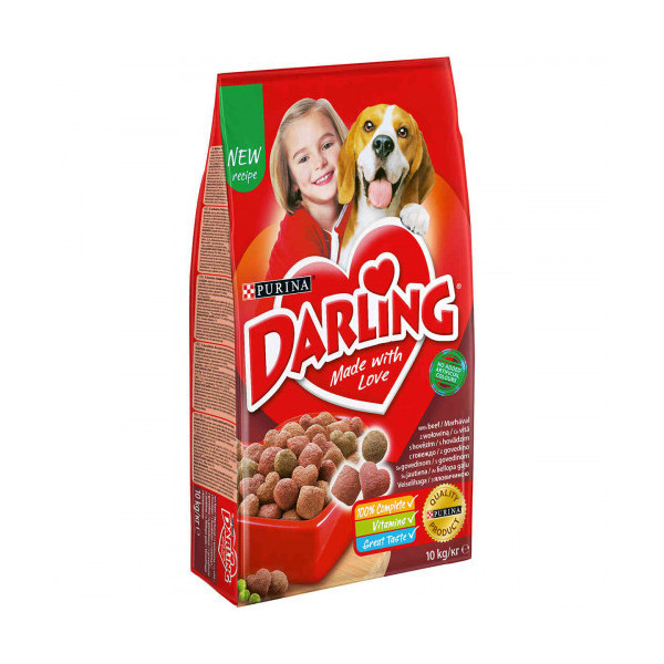 Сухой корм Purina Darling Dog Meat & Vegetable для взрослых собак с мясом и овощами, 10 кг