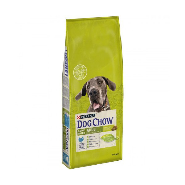 Сухой корм Purina Dog Chow Adult Large Breed для взрослых собак крупных пород, с индейкой, 14 кг