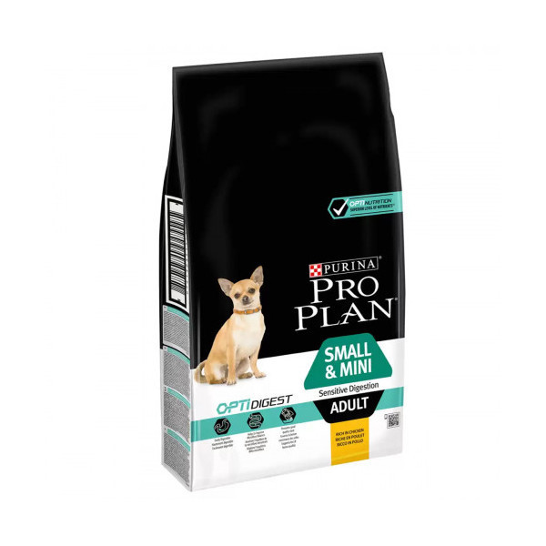 Сухой корм Purina Pro Plan Small & Mini для собак мелких пород с чувствительным пищеварением, с курицей, 700 г