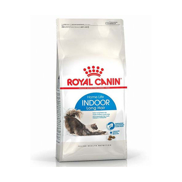 Сухой корм Royal Canin Indoor Long Hair для длинношерстных кошек постоянно живущих в помещении, 10 кг