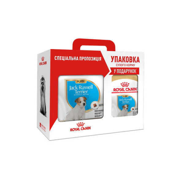Сухой корм Royal Canin Jack Russell Terrier для щенков джек рассел терьера 1.5 кг + 500 г подарок