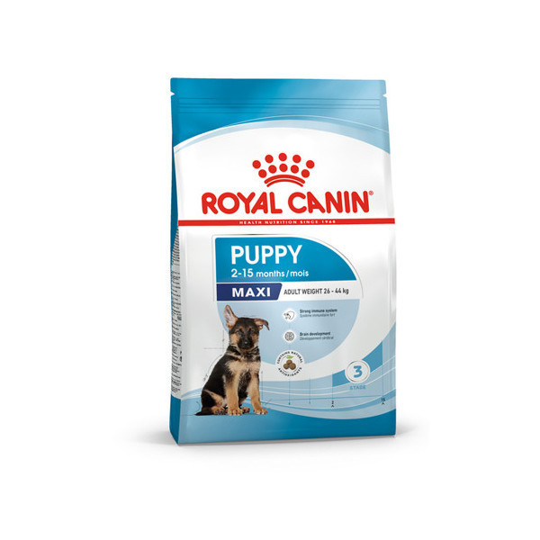 Сухой корм Royal Canin Maxi Puppy для щенков крупных пород с 2 до 15 месяцев, 4 кг