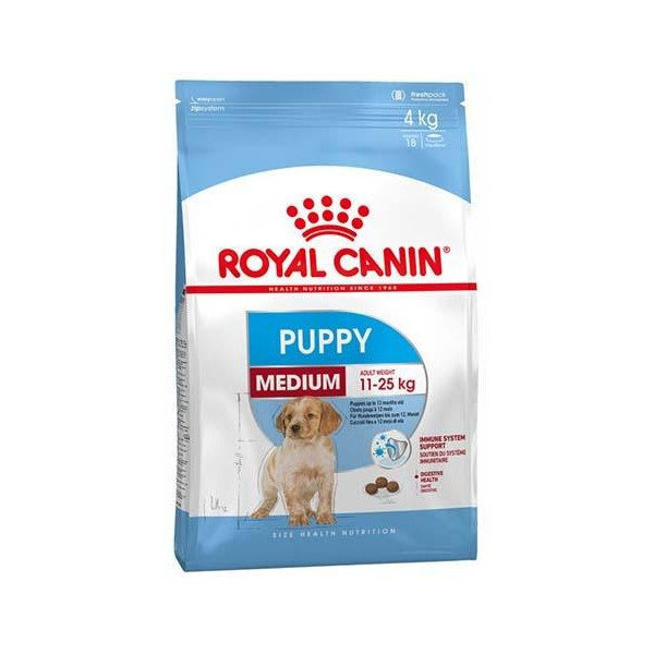 Сухой корм Royal Canin Medium Puppy для щенков средних пород до 12 месяцев, 4 кг