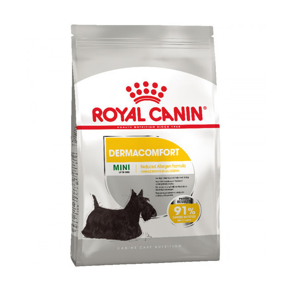 Сухой корм Royal Canin Mini Dermacomfort для собак мелких пород с чувствительной кожей, 1 кг