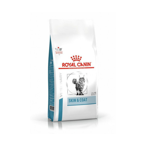 Сухой корм Royal Canin Skin & Coat при дерматозе и выпадении шерсти у кошек, 1.5 кг