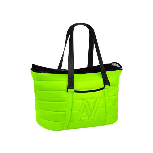 Сумка-переноска AiryVest для кошек и собак мелких пород, нейлон, салатовый, 38×29×21 см