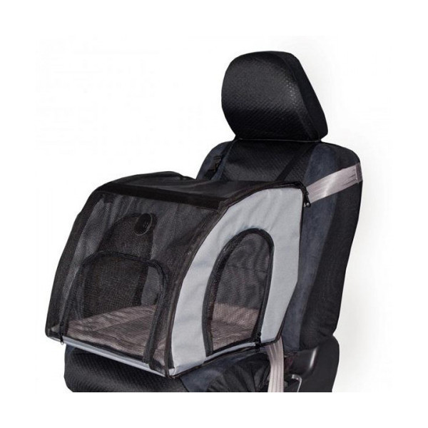 Сумка-переноска в автомобиль K&H Travel Safety для собак и котов, серая, 43×41×38 см