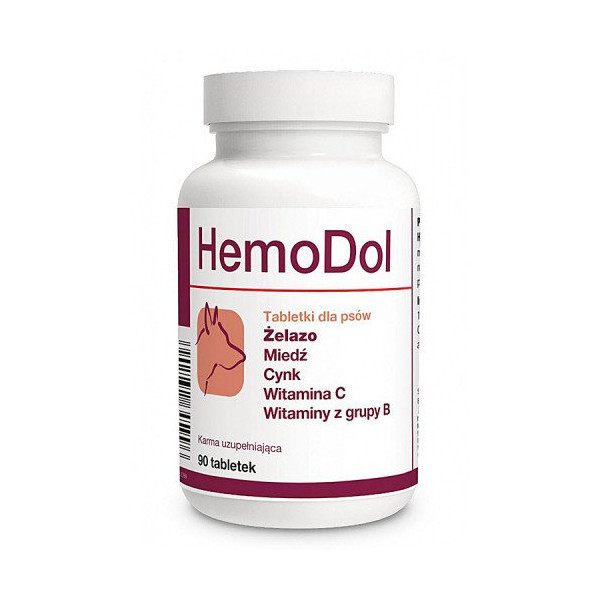 Таблетки Dolfos HemoDol для улучшения процессов кроветворения для собак, 90 табл.