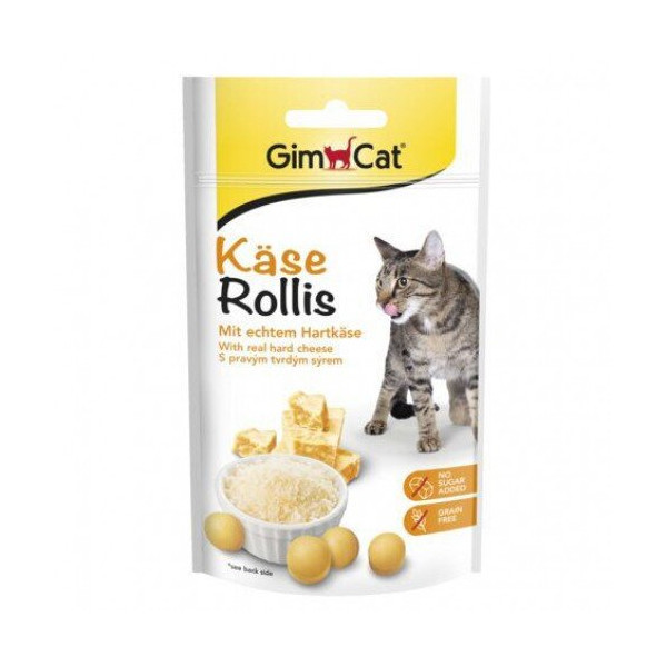 Таблетки GimCat Kase-Rollis, для кошек, 40 г