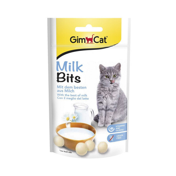 Таблетки GimCat Milk Bits, для кошек, 40 г