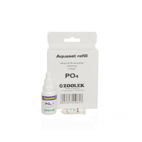 Тест на фосфаты Zoolek Aquatest PO4, 0,08 кг, 9 x 3,5 x 13,5 см (реагент)