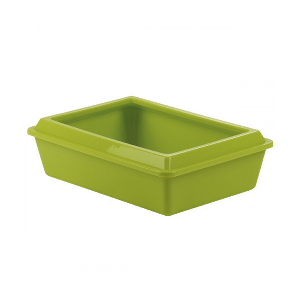 Туалет Moderna Classic для кошек, с бортиком, розовый, 50 х 38 х 14 см