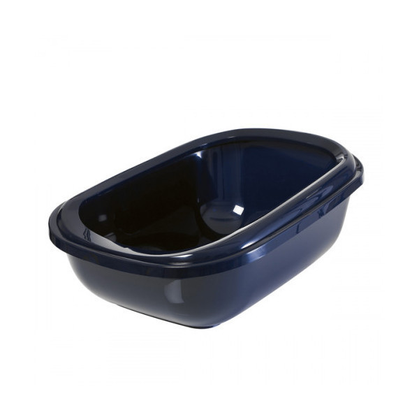 Туалет Moderna Mega Tray для кошек, с бортиком, бордовый, 66 х 49 х 27 см