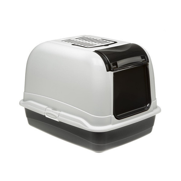 Туалет со съемной крышкой Ferplast Toilet Home Maxi Bella Cabrio для больших кошек, 55,5x65,5x47 см