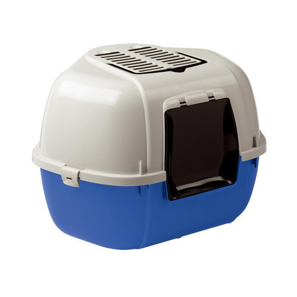 Угловой закрытый туалет Ferplast Litter Tray Mika для кошек, 57,5x51,5x42 см