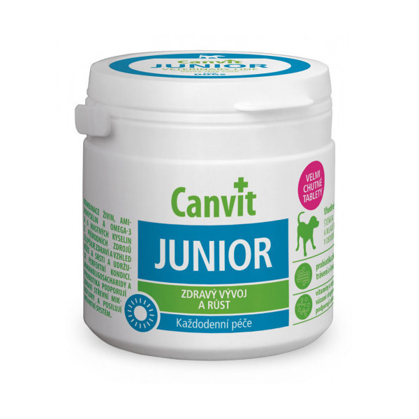 Витаминная добавка Canvit Junior for Dogs для поддержания здорового развития для щенков и молодых собак, 100 г
