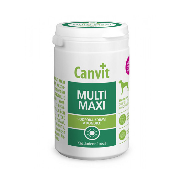 Витаминная добавка Canvit Multi Maxi for Dogs для улучшения физической формы у собак, 230 г