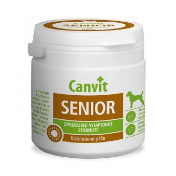 Витаминная добавка Сanvit Senior for Dogs для замедления признаков старения для пожилых собак от 7 лет, 500 г