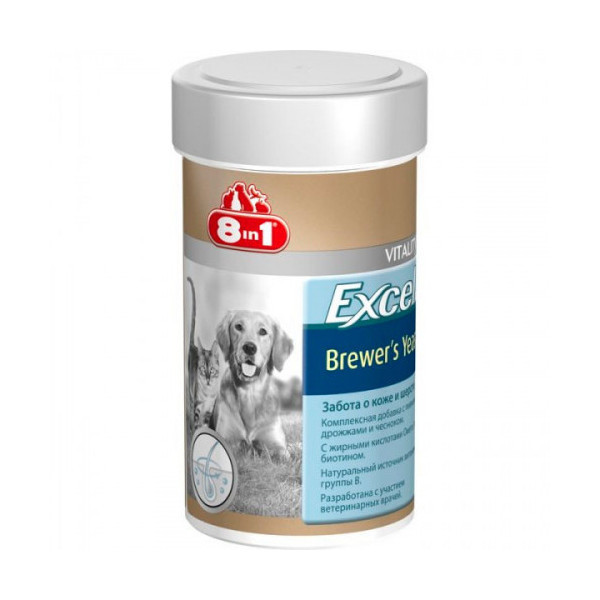 Витамины 8 in 1 Excel Brewers Yeast для кошек и собак, 780 таблеток