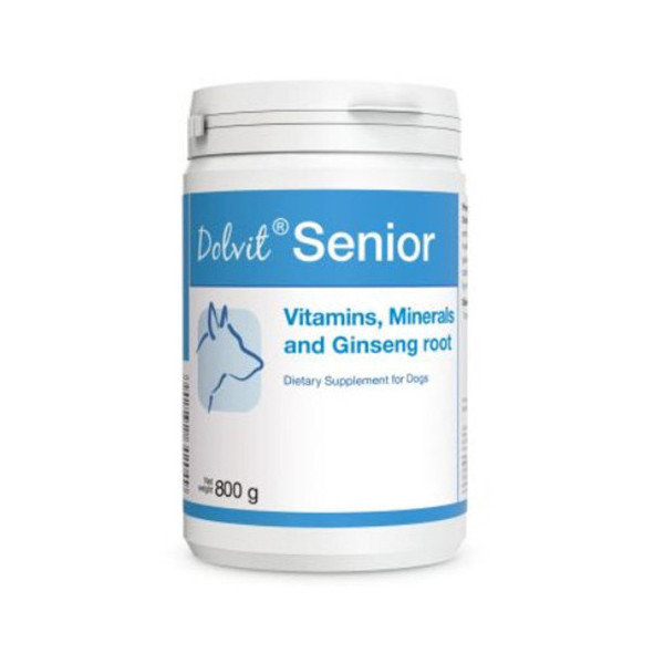 Витамины Dolfos Dolvit Senior Plus для улучшения работы суставов у зрелых собак, 800 г