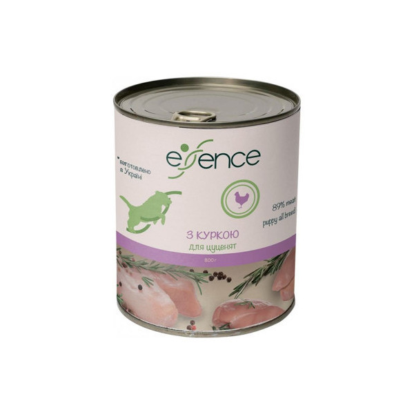 Влажный корм Essence для щенков, с курицей, 800 г
