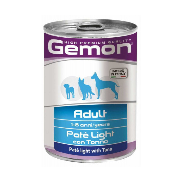 Влажный корм GEMON DOG WET Adult лайт паштет с тунцом 0,4 кг