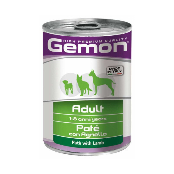 Влажный корм GEMON DOG WET Adult паштет с ягненком 0,4 кг