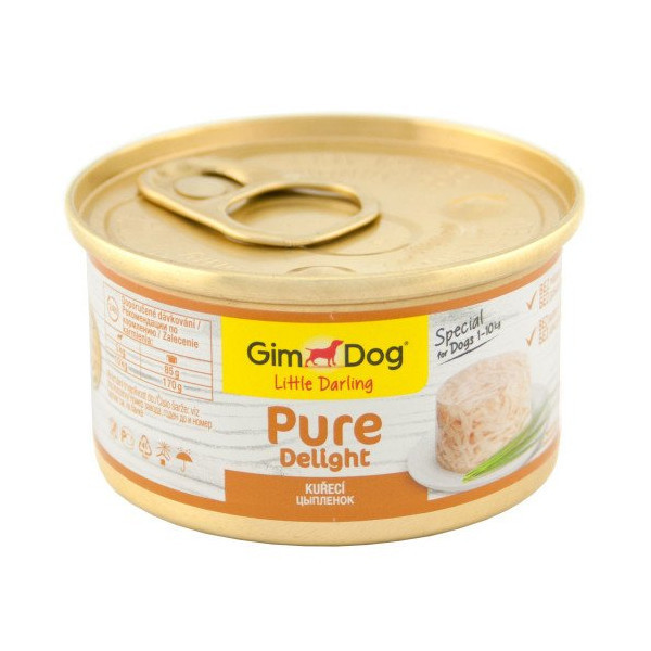 Влажный корм GimDog LD Pure Delight для карликовых и малых пород собак, с курицей, 85 г