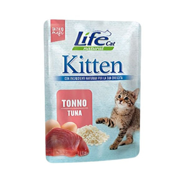 Влажный корм LifeCat Tuna для котят от 6 недель, с тунцом, 70 г