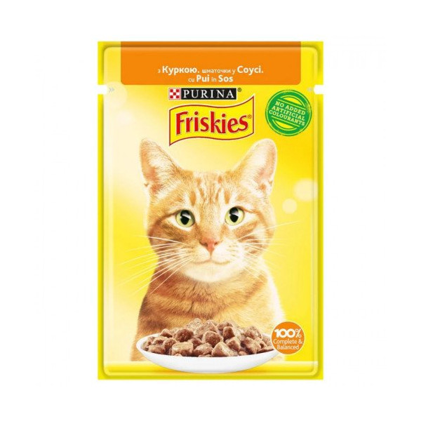 Влажный корм Purina Friskies для кошек, с курицей, 85 г