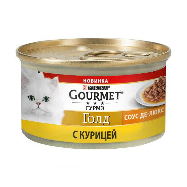 Влажный корм Purina Gourmet Gold Соус для кошек, с курицей, 85 г