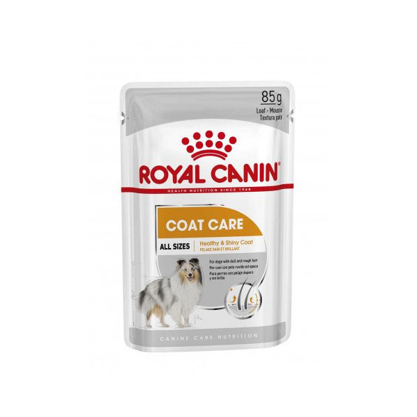 Влажный корм Royal Canin Coat Care для собак с тусклой и сухой шерстью, паштет, 85 г