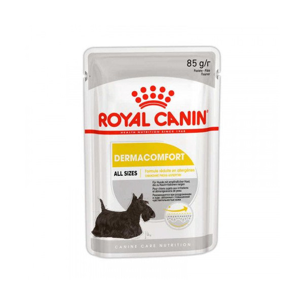 Влажный корм Royal Canin Dermacomfort для собак с чувствительной кожей, паштет, 85 г