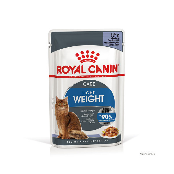 Влажный корм Royal Canin Light Weight Care паштет, для кошек склонных к лишнему весу, 85 г
