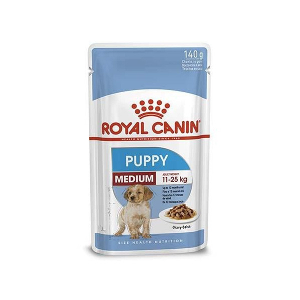Влажный корм Royal Canin Medium Puppy для щенков средних пород от 2 до 12 месяцев, 140 г