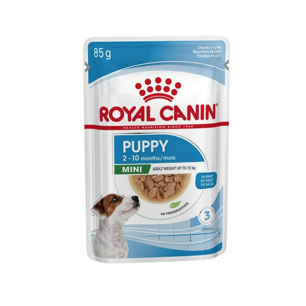 Влажный корм Royal Canin Mini Puppy для щенков мелких пород от 2 до 10 месяцев, 85 г