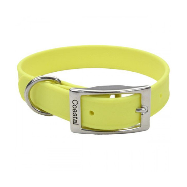 Водонепроницаемый ошейник Coastal Fashion Waterproof Dog Collar для собак, желтый, 2.5×61 см