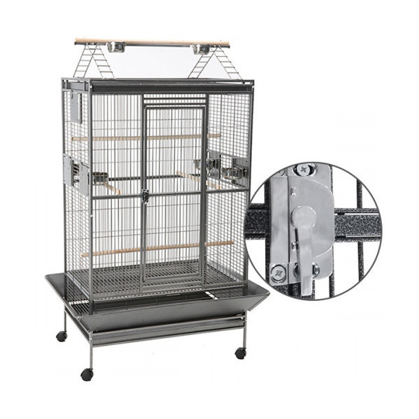 Вольер Savic Wellington Playpen для жако, амазон и какаду, темно-серый, 110 х 80 х 175 см