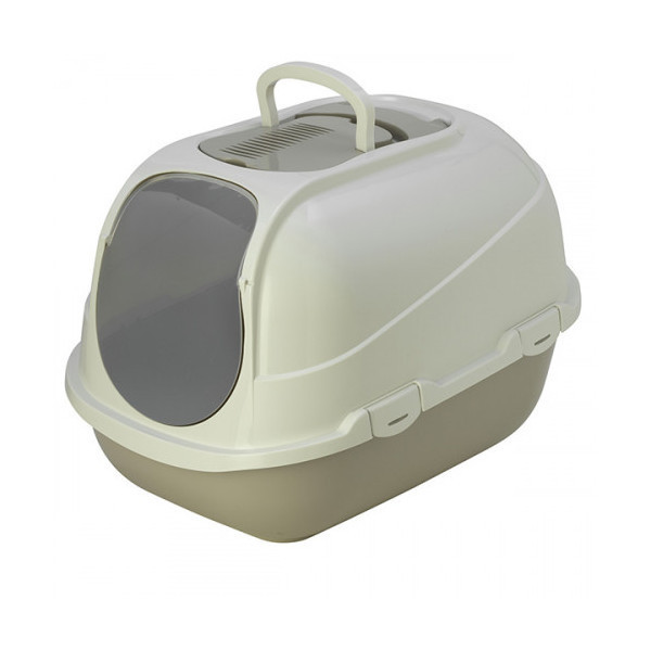 Закрытый туалет Moderna Mega Comfy Cat для кошек, тёмно-серый, 66 х 46 х 50 см