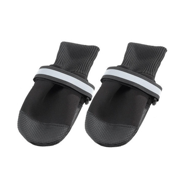Защитная обувь Ferplast Protective Shoes Black для собак, размер M, черная, 7×8×9 см
