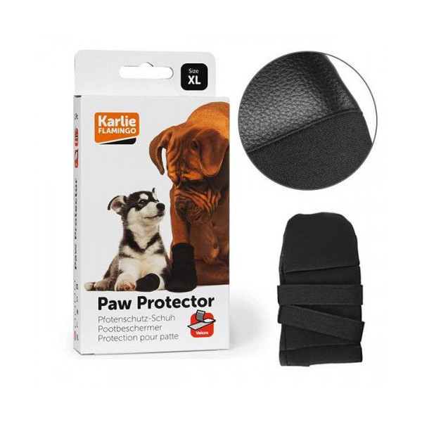 Защитная обувь Flamingo Paw Protector для пород ротвейлер, бульмастиф, размер XL, черная